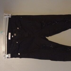 Good American 0/25 good legs skinny jeans black